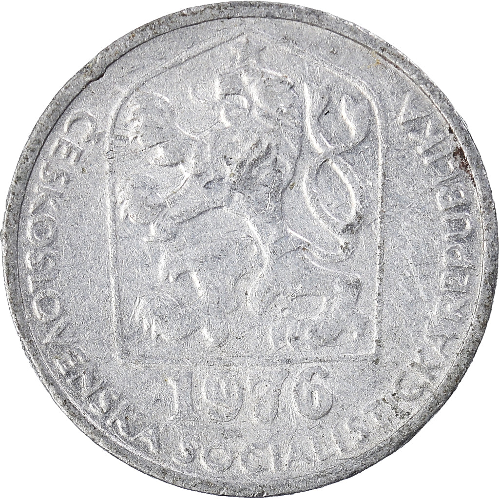 Moneda, Checoslovaquia, 10 Haleru, 1976
