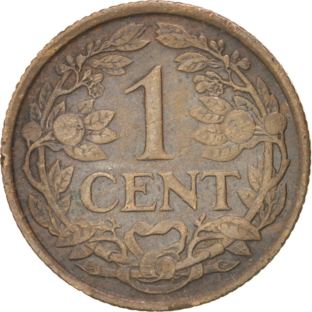 Coin, Netherlands, Wilhelmina I, Cent, 1921, EF(40-45), Bronze, KM:152