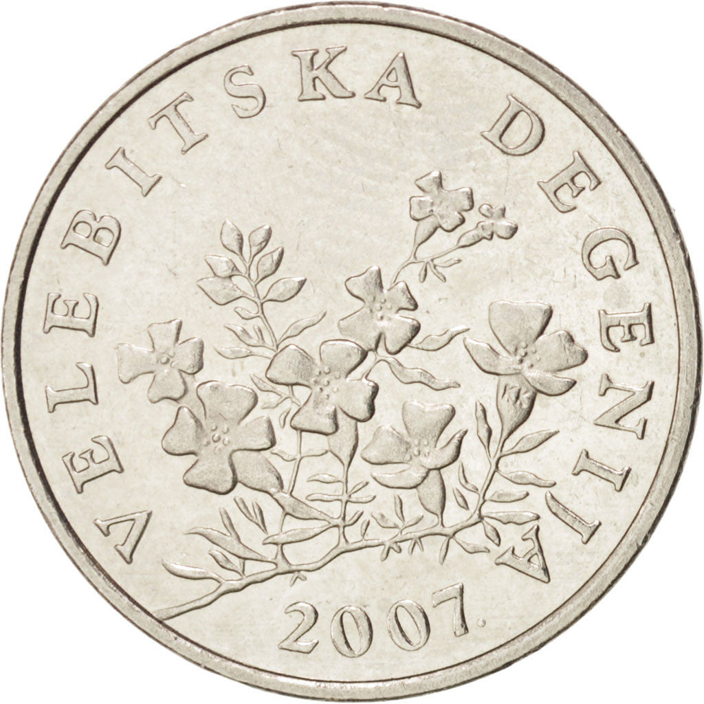 Coin, Croatia, 50 Lipa, 2007, AU(50-53), Nickel plated steel, KM:8