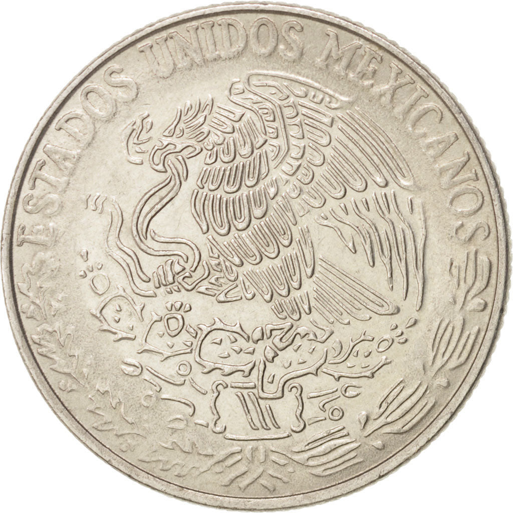 Moneta, Mexico, 50 Centavos, 1980, AU(55-58), Miedź-Nikiel, KM:452