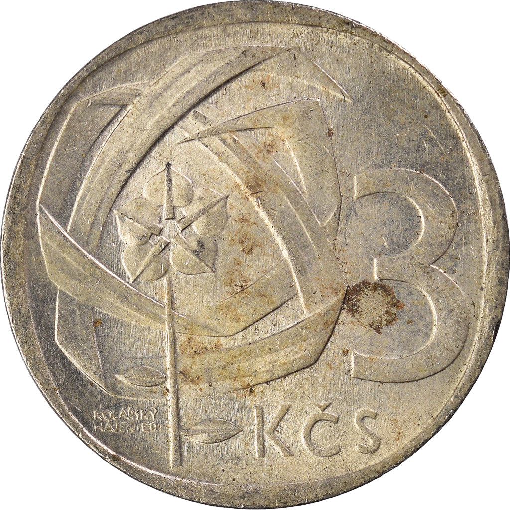 Coin, Czechoslovakia, 3 Koruny, 1969