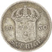 Münze, Schweden, Gustaf V, 25 Öre, 1930, S+, Silber, KM:785
