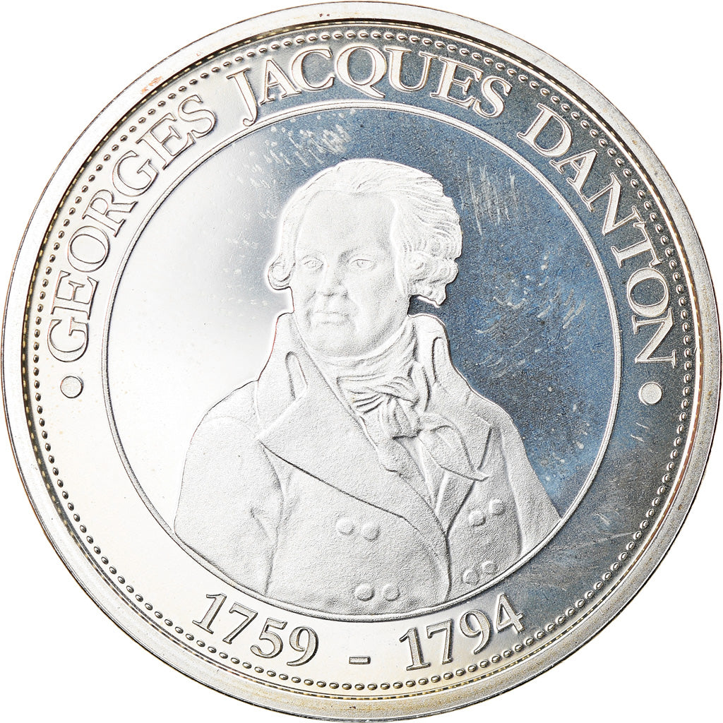 France, Medal, Révolution Française, Danton, History, MS(65-70), Silver