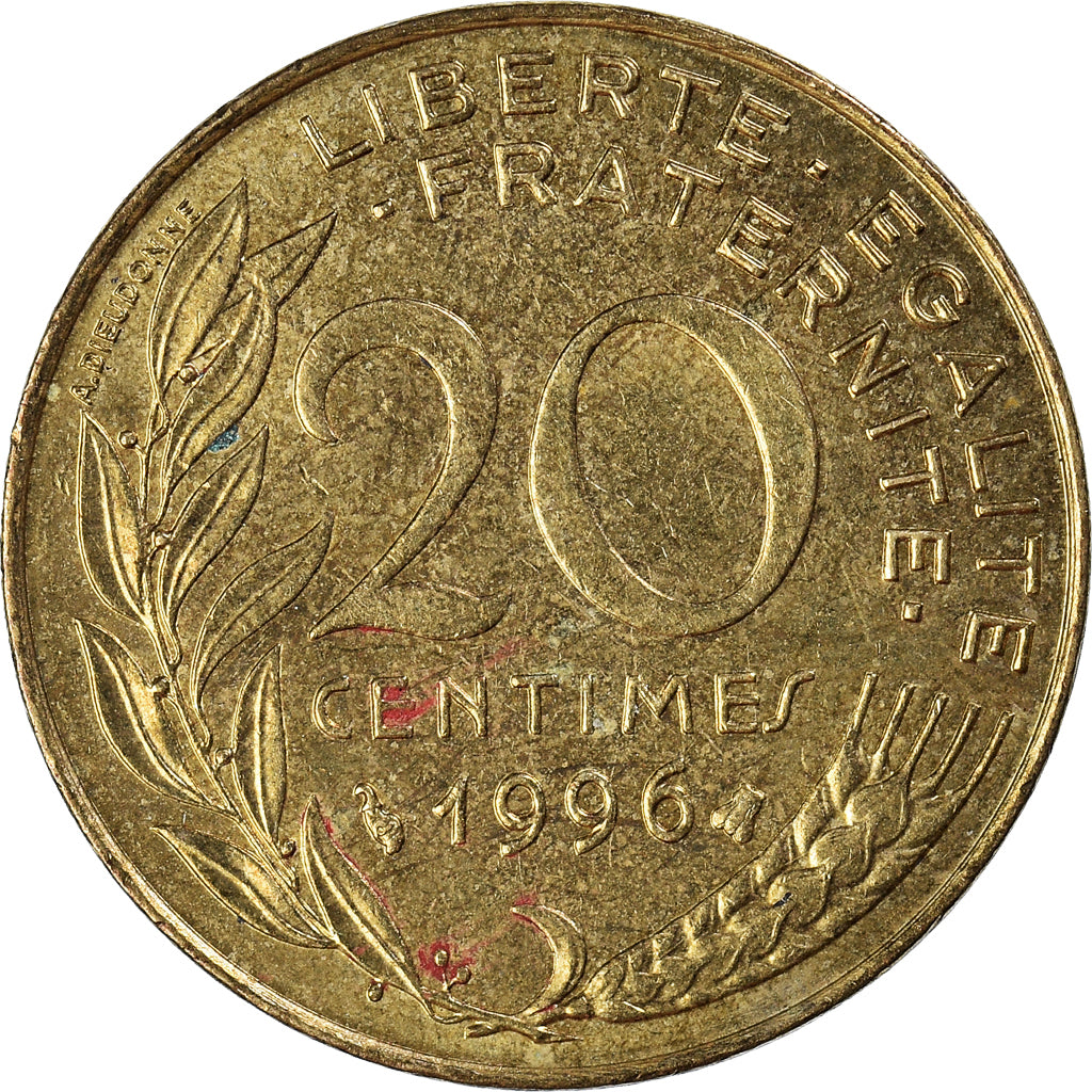 Münze, Frankreich, 20 Centimes, 1996