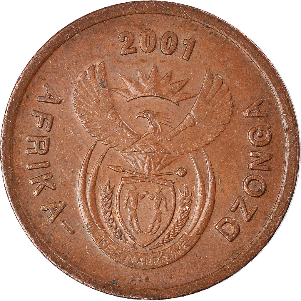 Moeda, África do Sul, 5 Cents, 2001