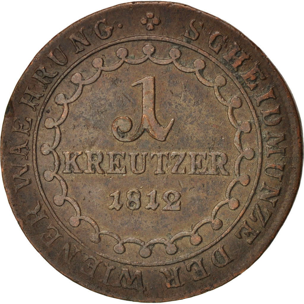 Moneta, Austria, Franz II (I), Kreuzer, 1812, MB, Rame, KM:2112