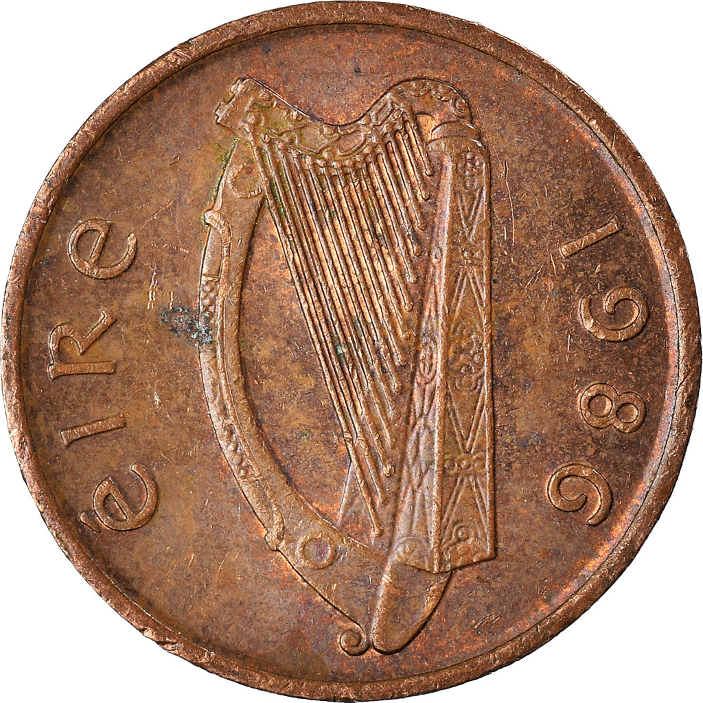 Munten, REPUBLIEK IERLAND, Penny, 1986