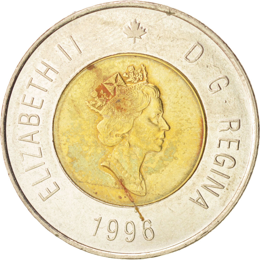 Coin, Canada, Elizabeth II, 2 Dollars, 1996, Ottawa, EF(40-45), Bi-Metallic