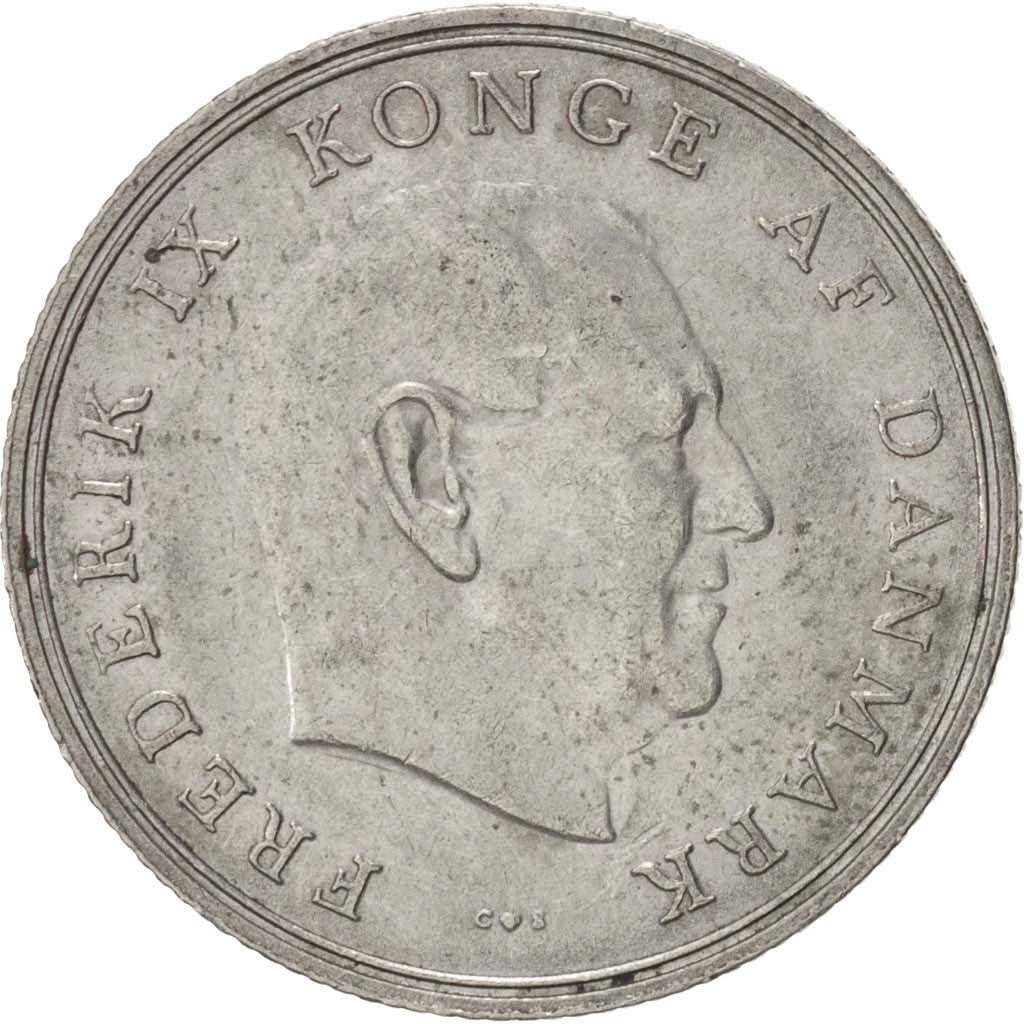 Coin, Denmark, Frederik IX, Krone, 1962, EF(40-45), Copper-nickel, KM:851.1