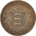 Coin, Guernsey, 8 Doubles, 1874, Birmingham, EF(40-45), Bronze, KM:7