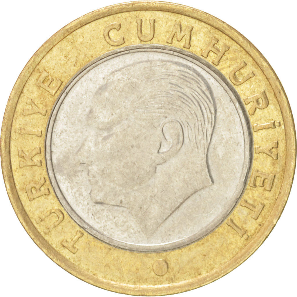 Moneta, Turchia, Lira, 2009, BB, Bi-metallico, KM:1244