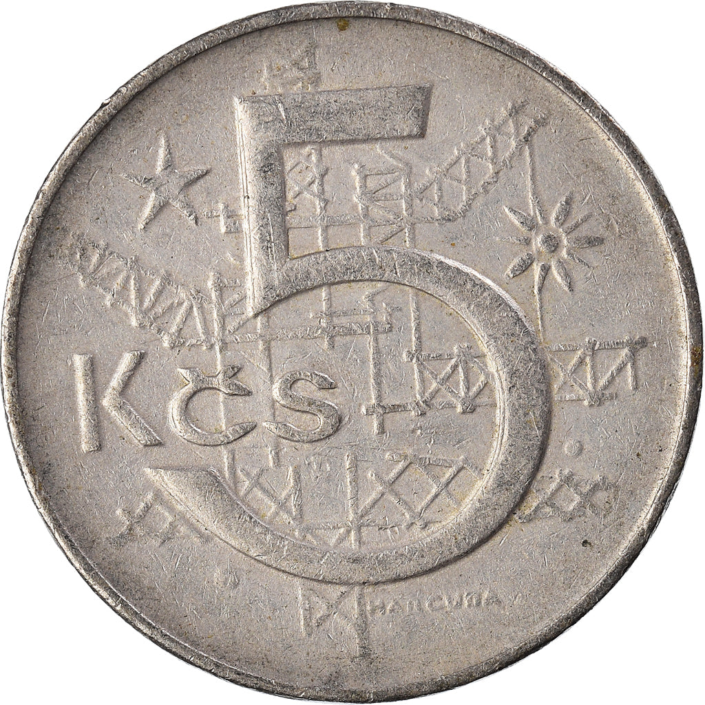 Moneta, Czechosłowacja, 5 Korun, 1974