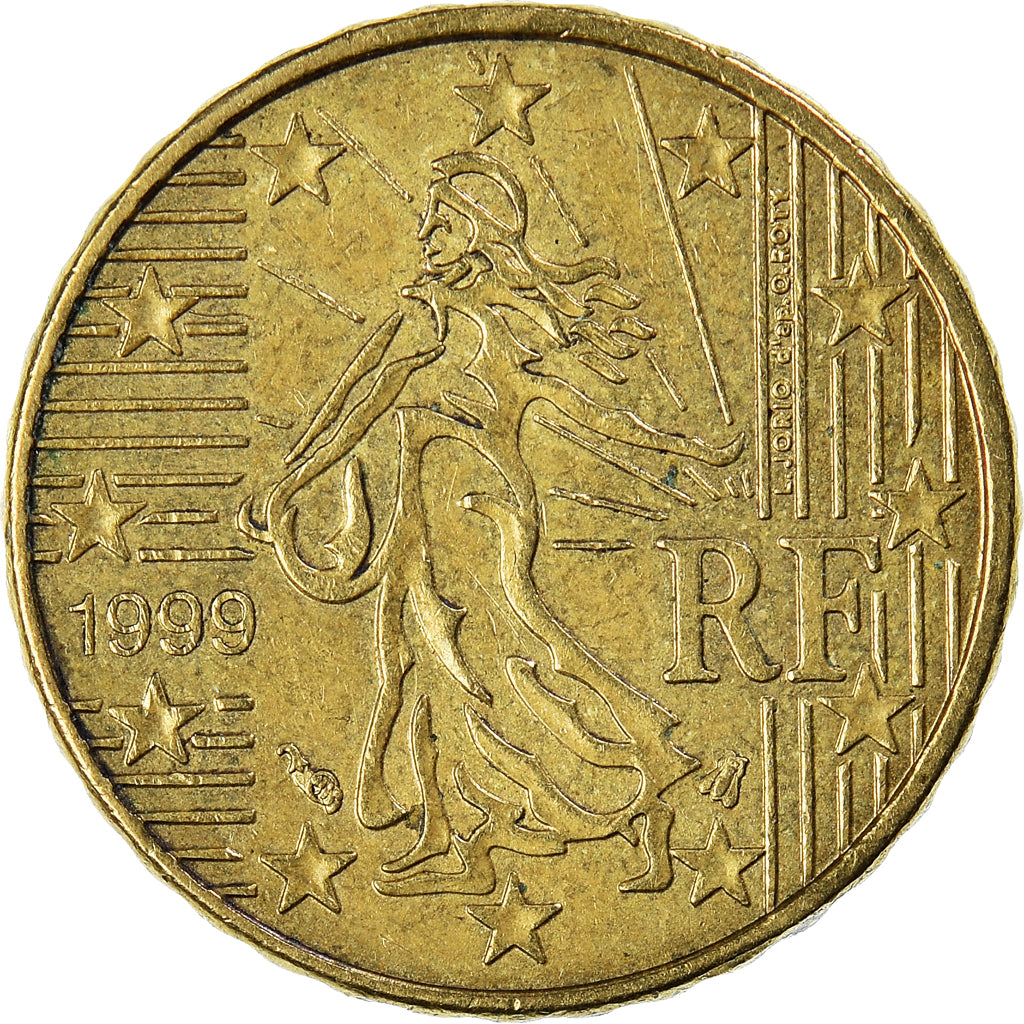 Coin, France, 10 Euro Cent, 1999