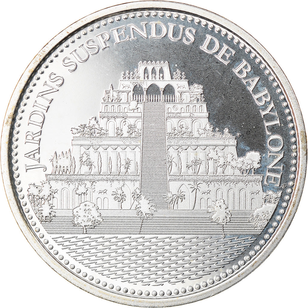 France, Medal, Merveilles du monde, Jardins suspendus de Babylone, Arts &