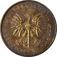 Coin, Poland, 10 Zlotych, 1990