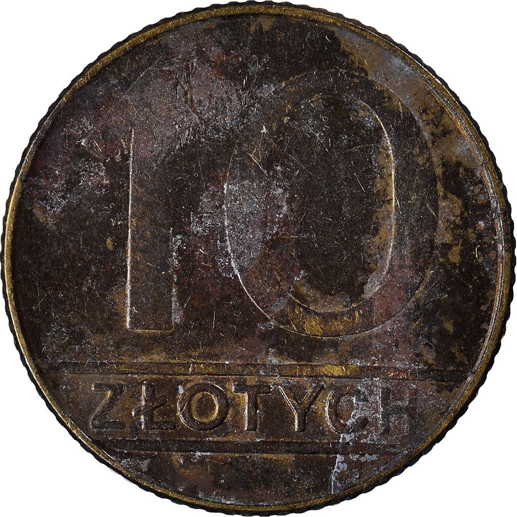 Coin, Poland, 10 Zlotych, 1990
