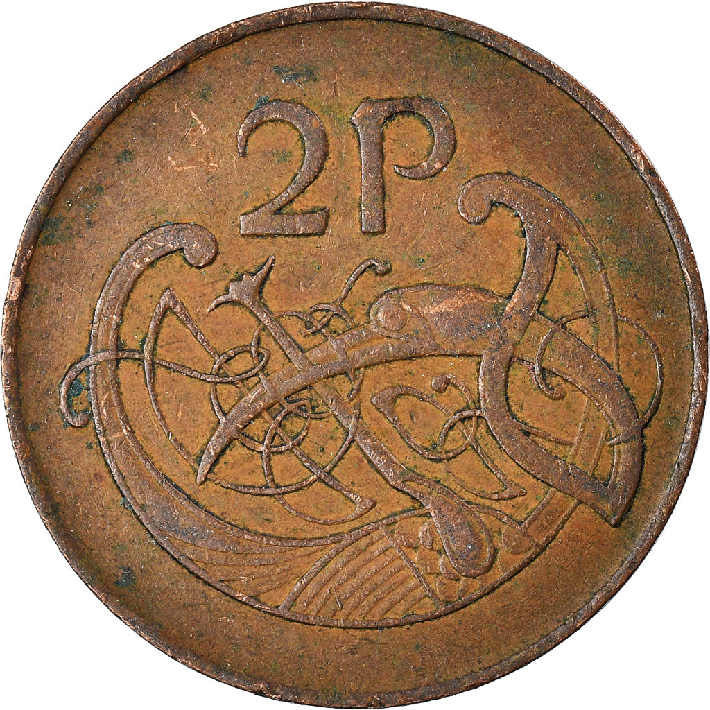 Moneda, REPÚBLICA DE IRLANDA, 2 Pence, 1975