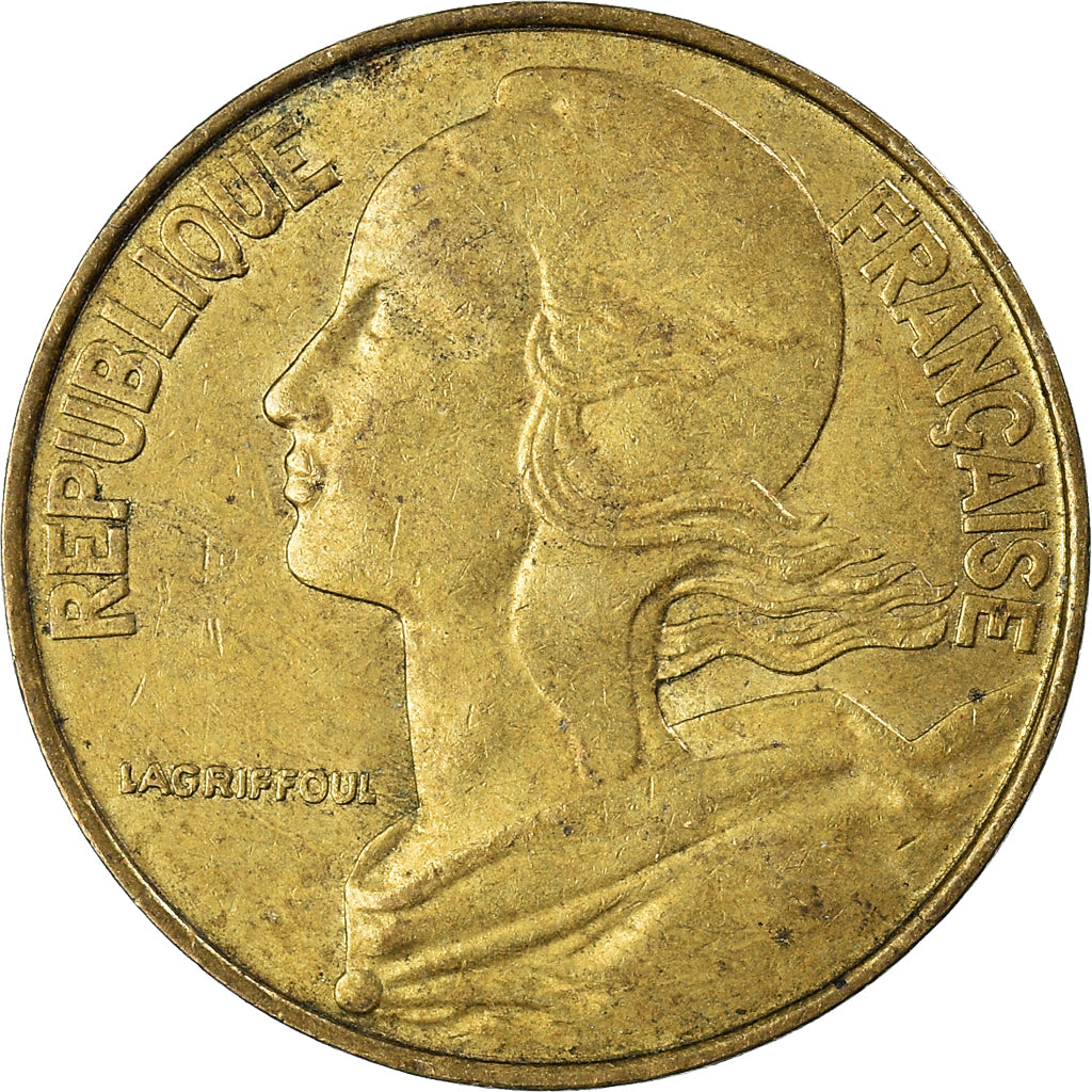 Moneta, Francja, 20 Centimes, 1990