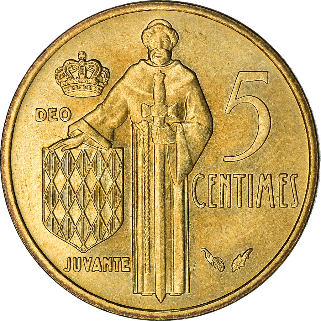 Coin, Monaco, Rainier III, 5 Centimes, 1978, EF(40-45), Aluminum-Bronze, KM:156