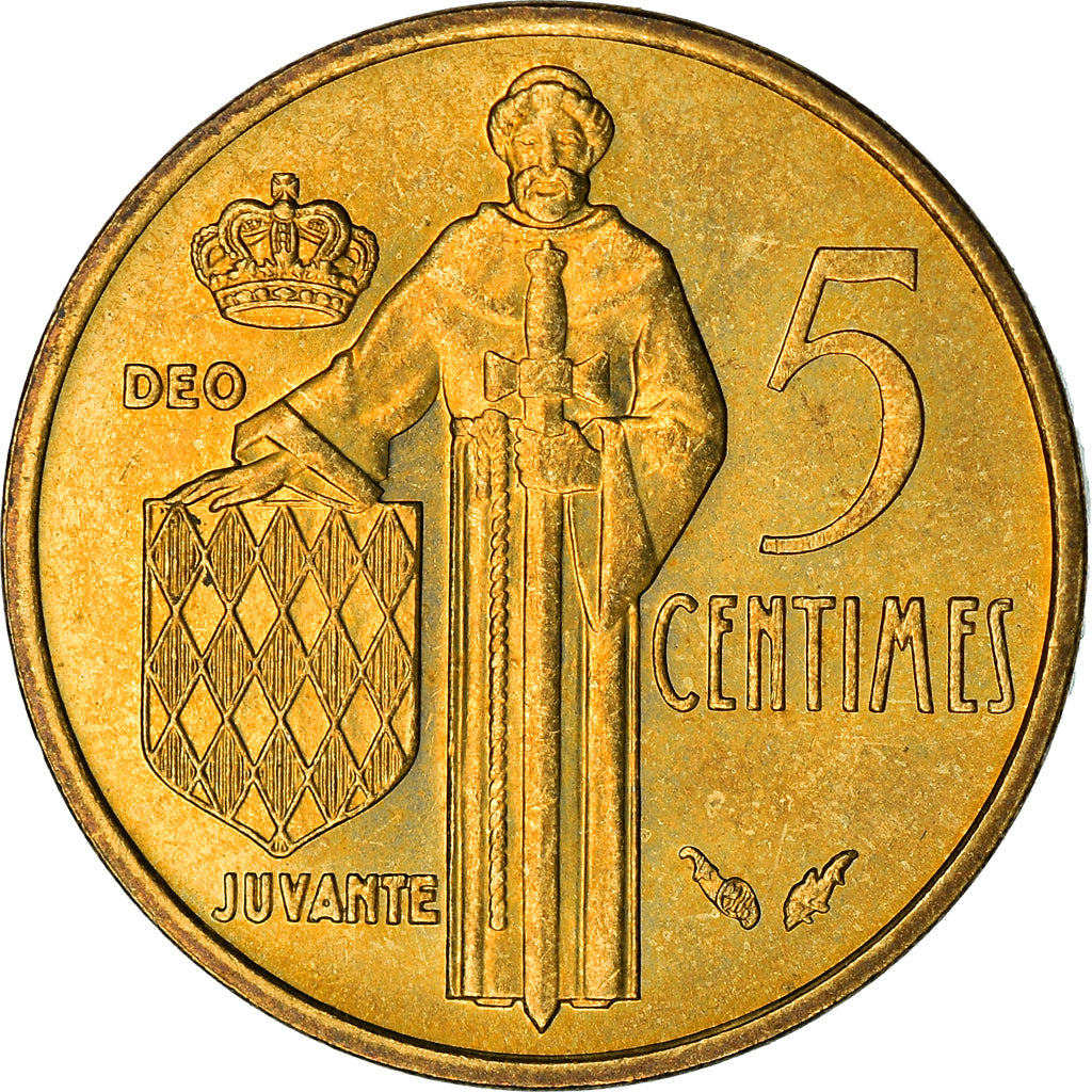 Coin, Monaco, Rainier III, 5 Centimes, 1978, EF(40-45), Aluminum-Bronze, KM:156