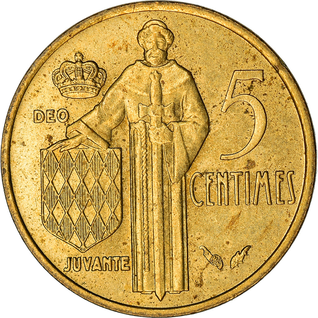 Moneta, Monaco, Rainier III, 5 Centimes, 1978, BB, Alluminio-bronzo, KM:156