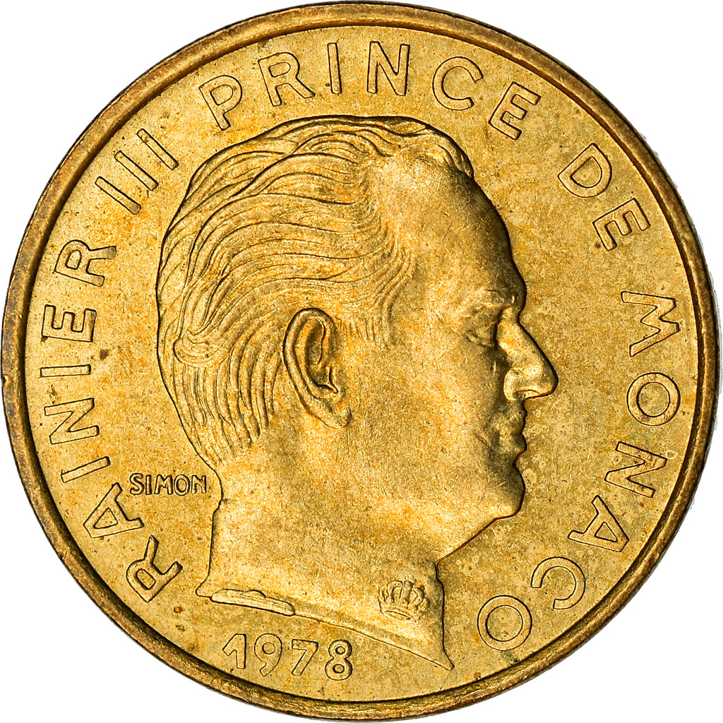 Moneta, Monaco, Rainier III, 5 Centimes, 1978, BB, Alluminio-bronzo, KM:156