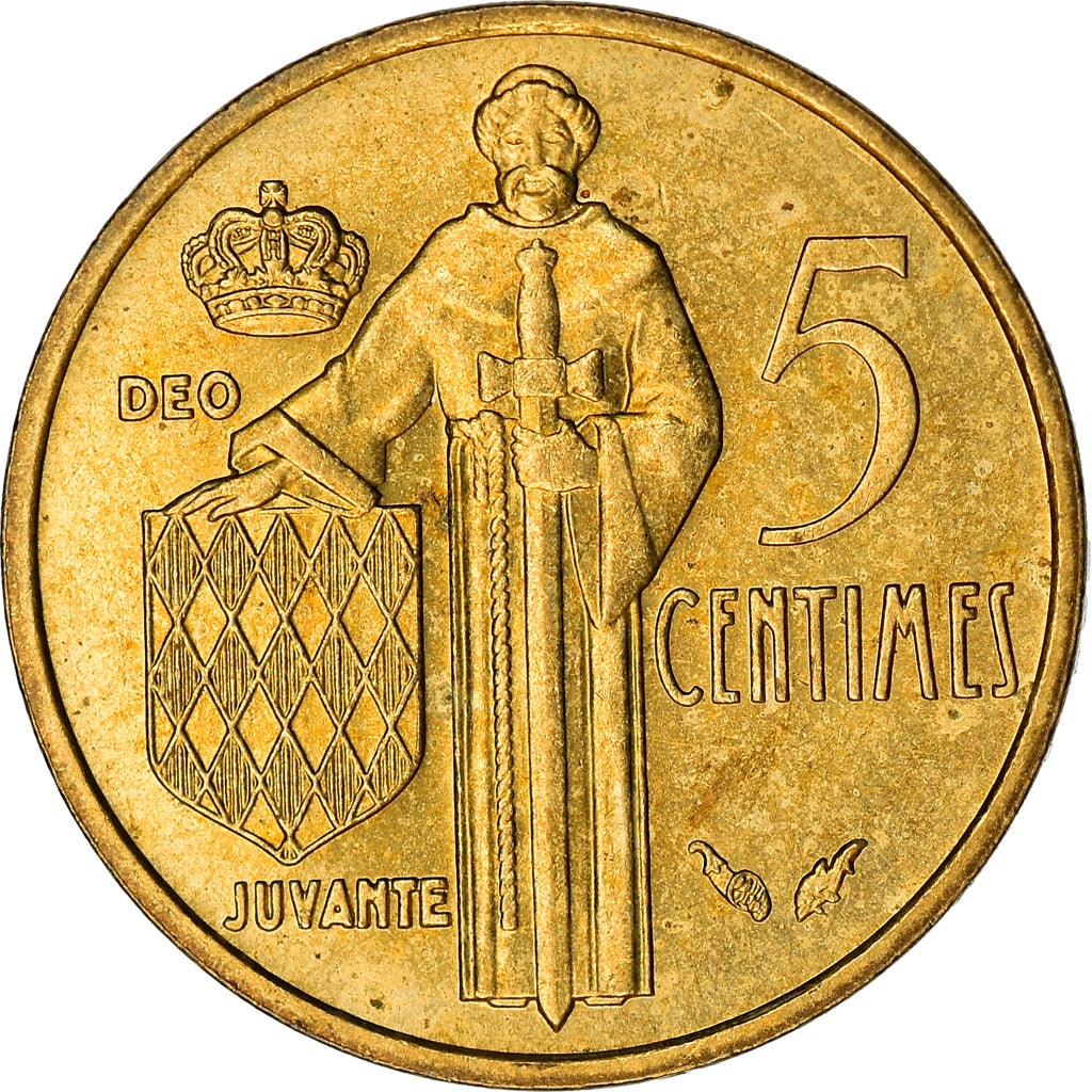 Moneta, Monaco, Rainier III, 5 Centimes, 1978, BB, Alluminio-bronzo, KM:156