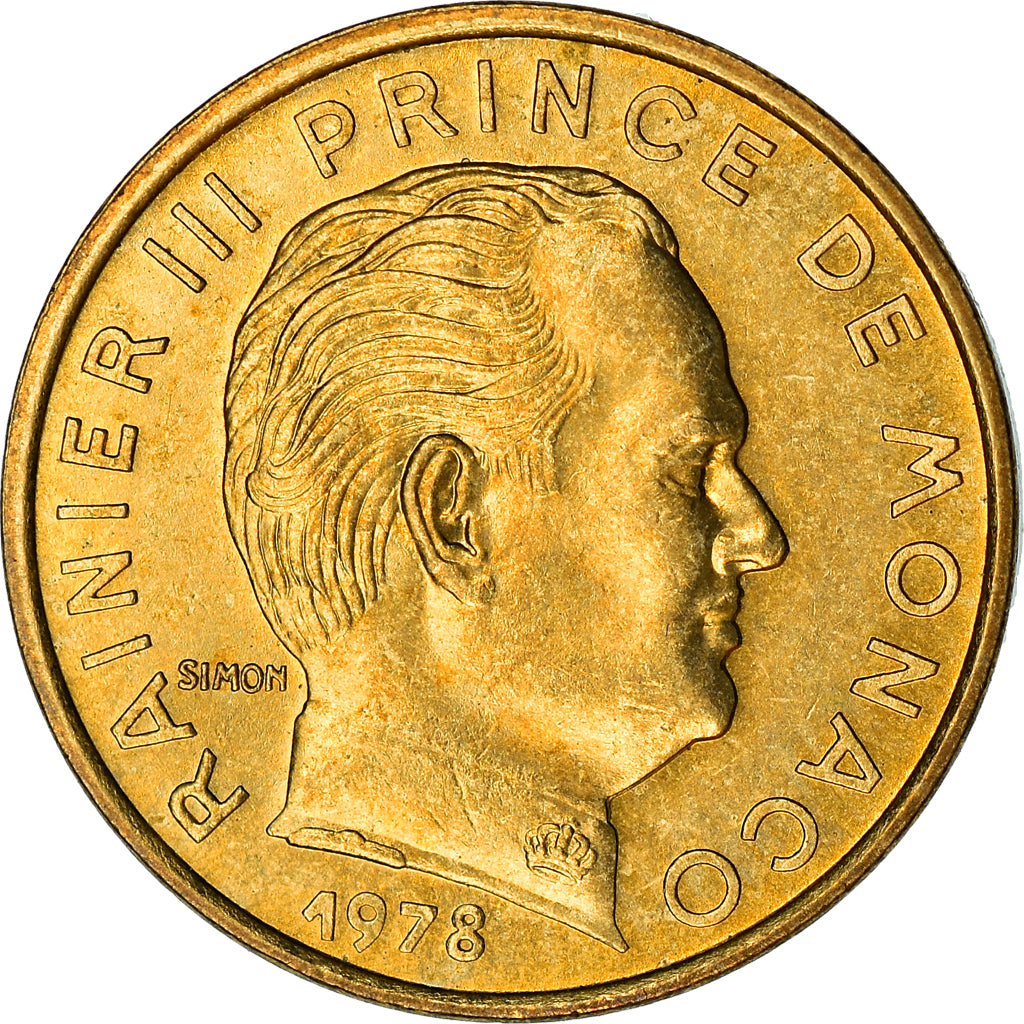 Monnaie, Monaco, Rainier III, 5 Centimes, 1978, TTB, Aluminum-Bronze, Gadoury:MC