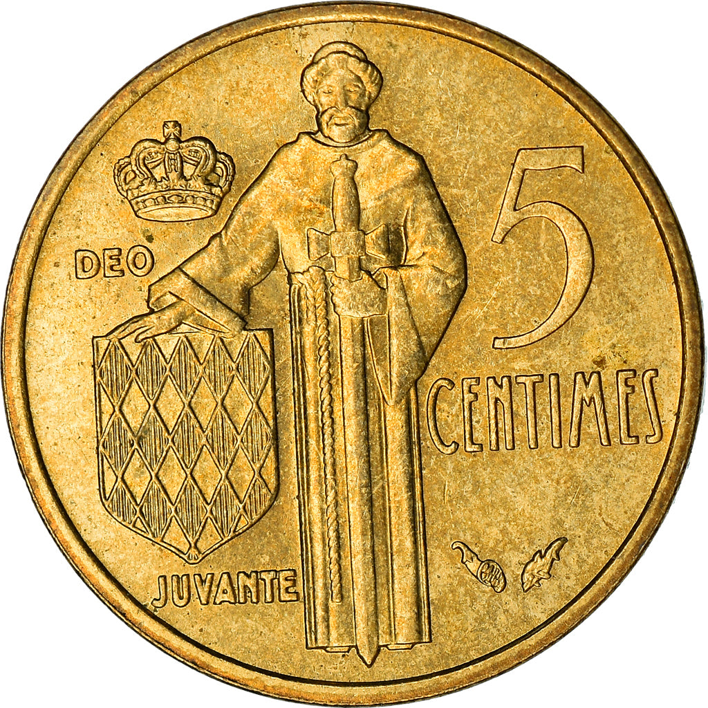 Monnaie, Monaco, Rainier III, 5 Centimes, 1978, TTB, Aluminum-Bronze, Gadoury:MC