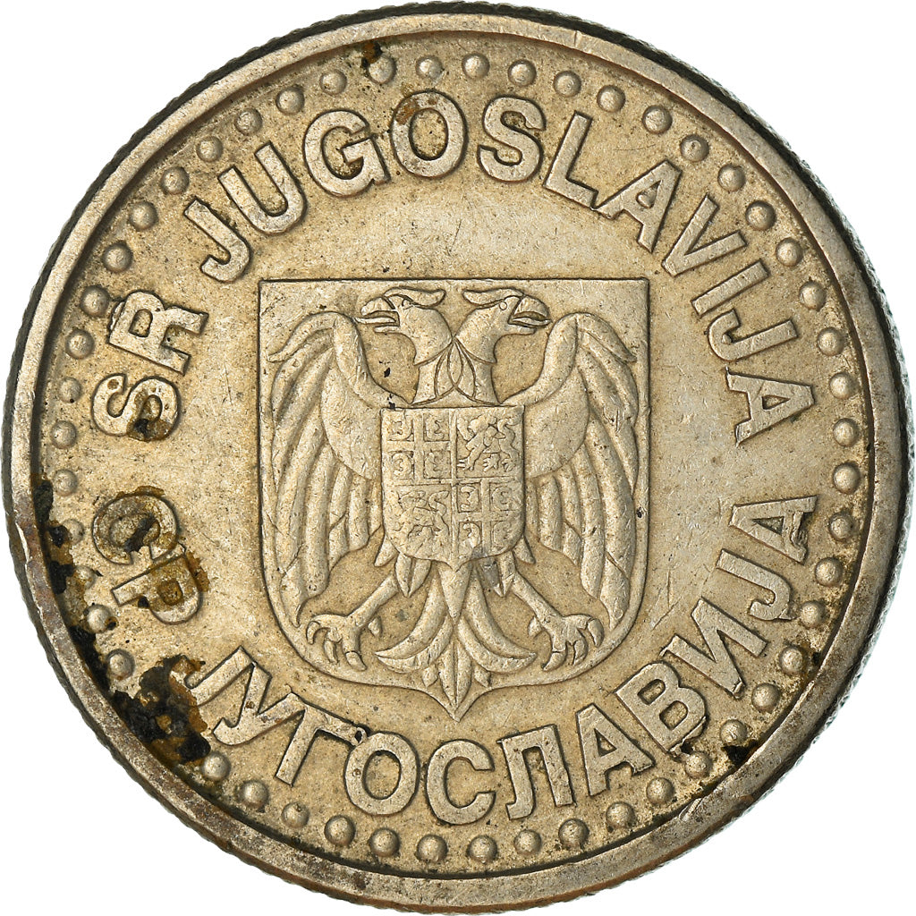 Coin, Yugoslavia, Novi Dinar, 1996, EF(40-45), Copper-Nickel-Zinc, KM:168