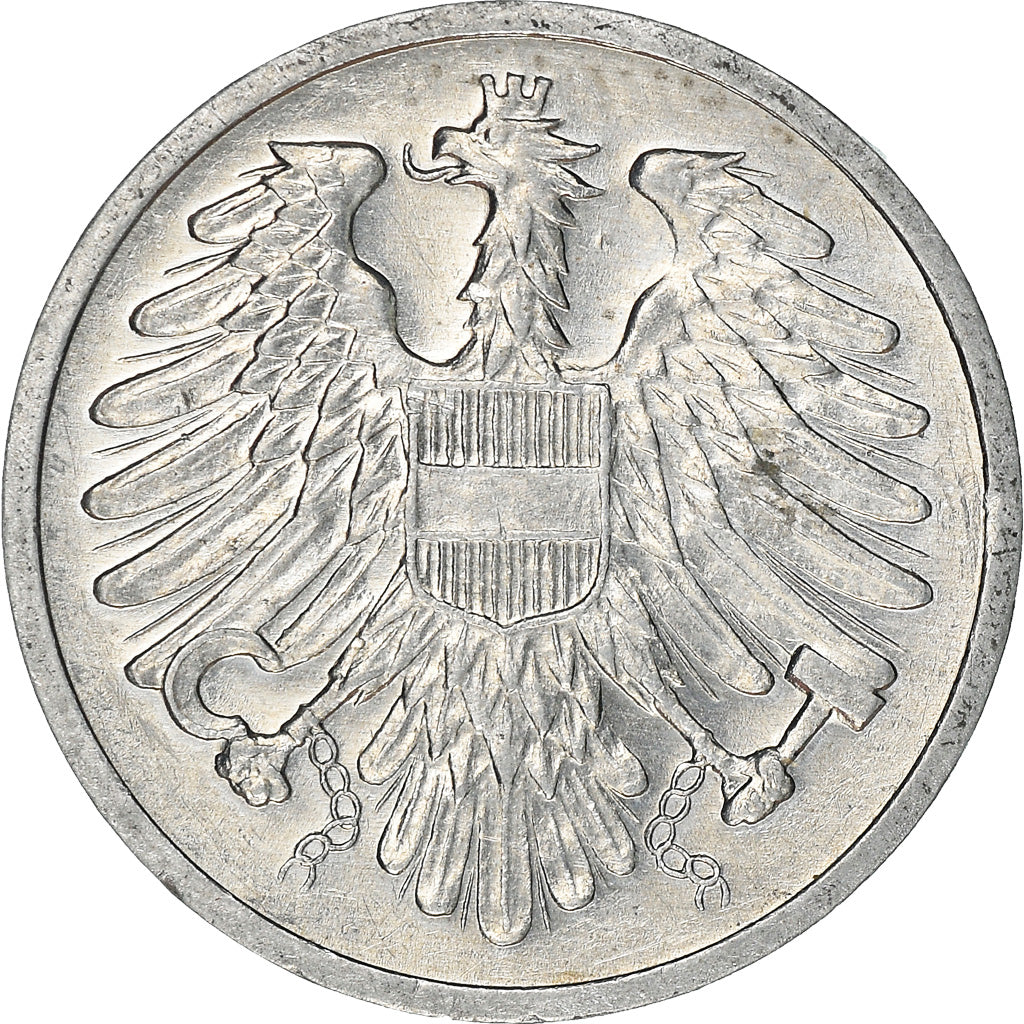 Coin, Austria, 2 Groschen, 1977, EF(40-45), Aluminum, KM:2876