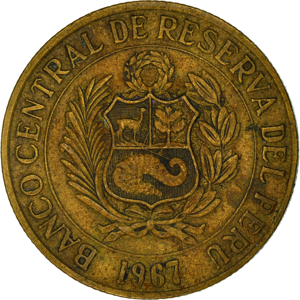 Moneta, Perù, Sol, 1967, BB, Ottone, KM:248