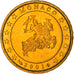 Monaco, 10 Euro Cent, 2001, Paris, MS(63), Brass, KM:170