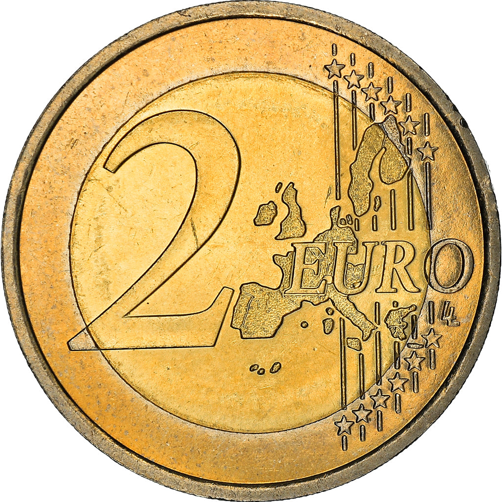 Monaco, 2 Euro, 2001, Paris, MS(63), Bimetaliczny, KM:174
