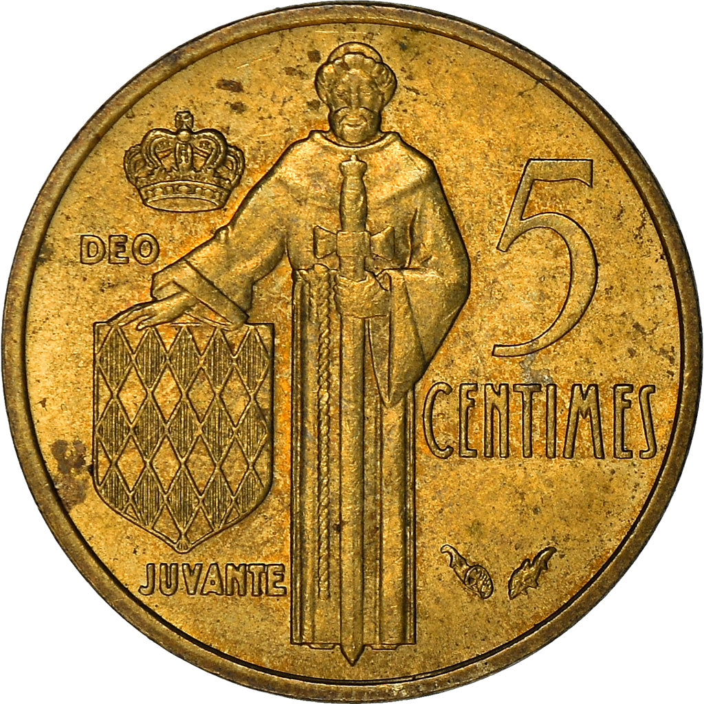 Coin, Monaco, Rainier III, 5 Centimes, 1978, EF(40-45), Aluminum-Bronze, KM:156