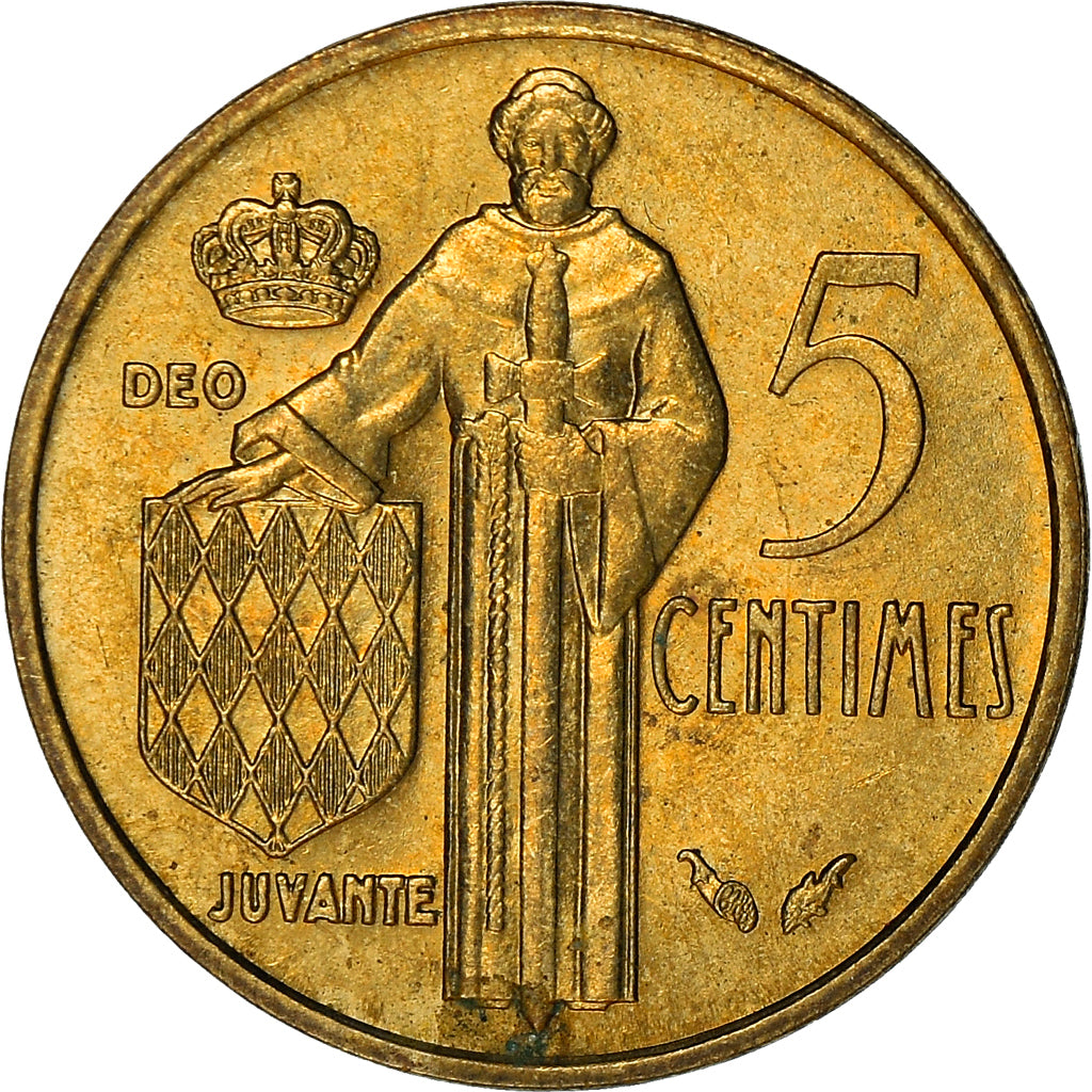 Coin, Monaco, Rainier III, 5 Centimes, 1978, EF(40-45), Aluminum-Bronze, KM:156