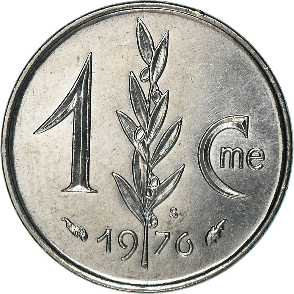 Moneda, Mónaco, Rainier III, Centime, 1976, SC, Acero inoxidable, KM:155