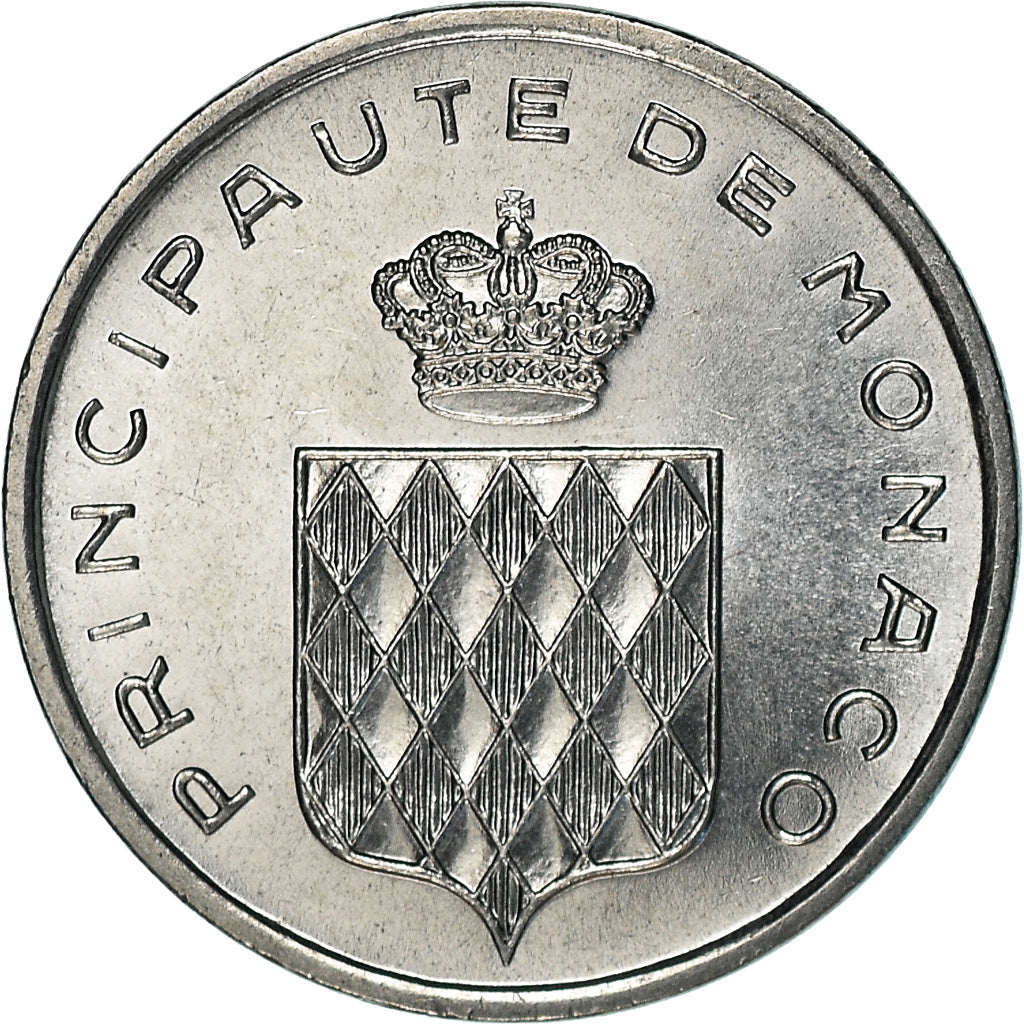 Coin, Monaco, Rainier III, Centime, 1976, MS(63), Stainless Steel, KM:155