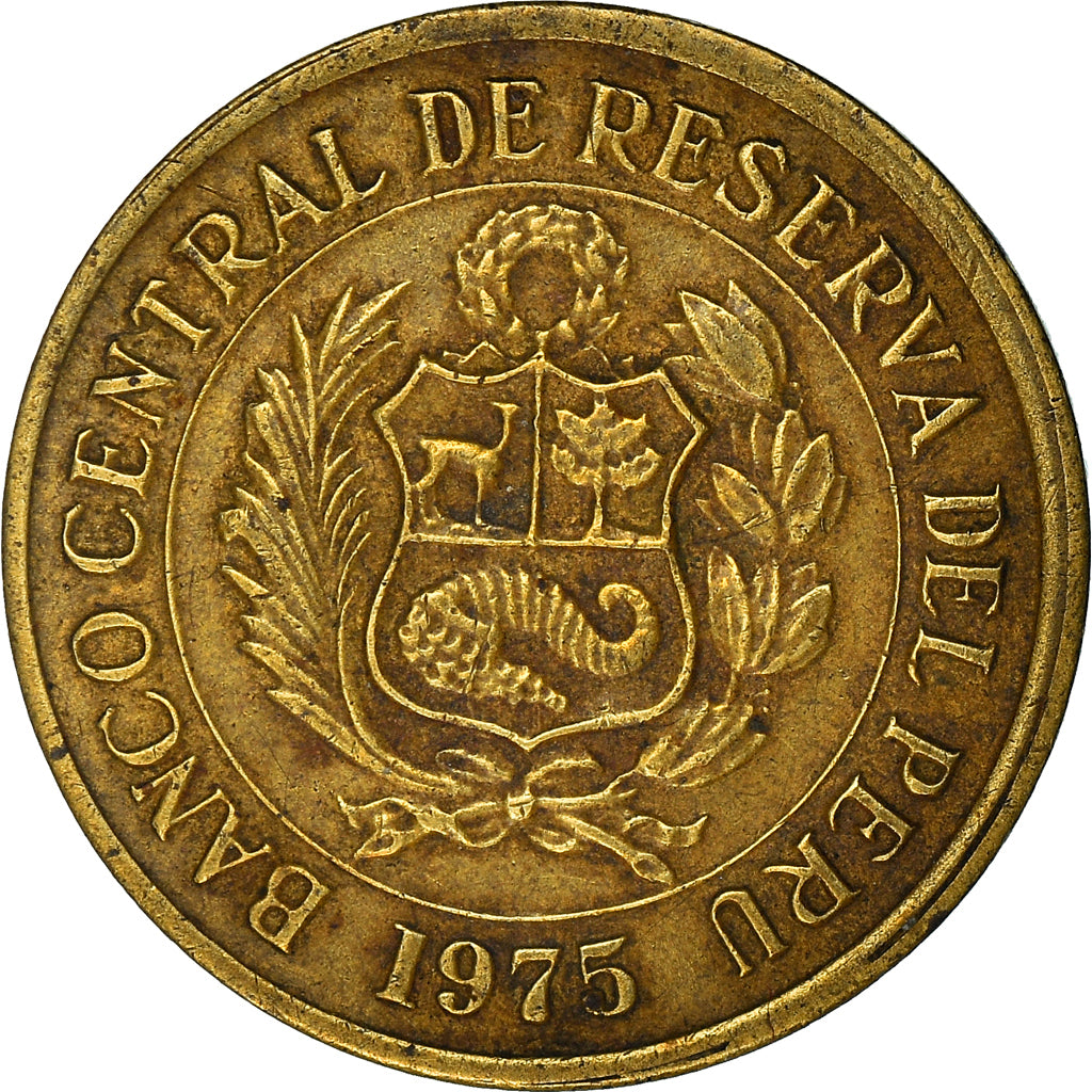 Monnaie, Pérou, Sol, 1975, Lima, TTB, Laiton, KM:266.1