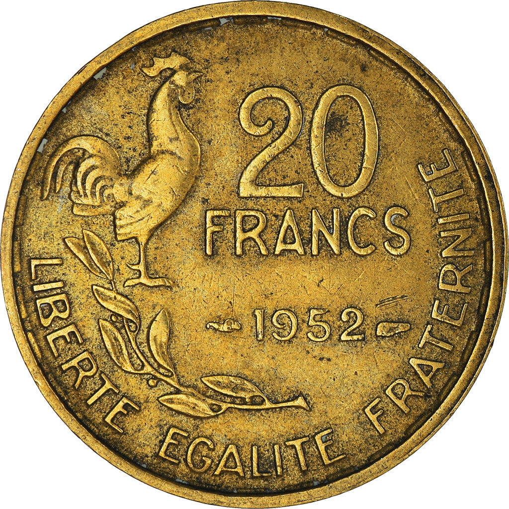 Moneda, Francia, 20 Francs, 1952