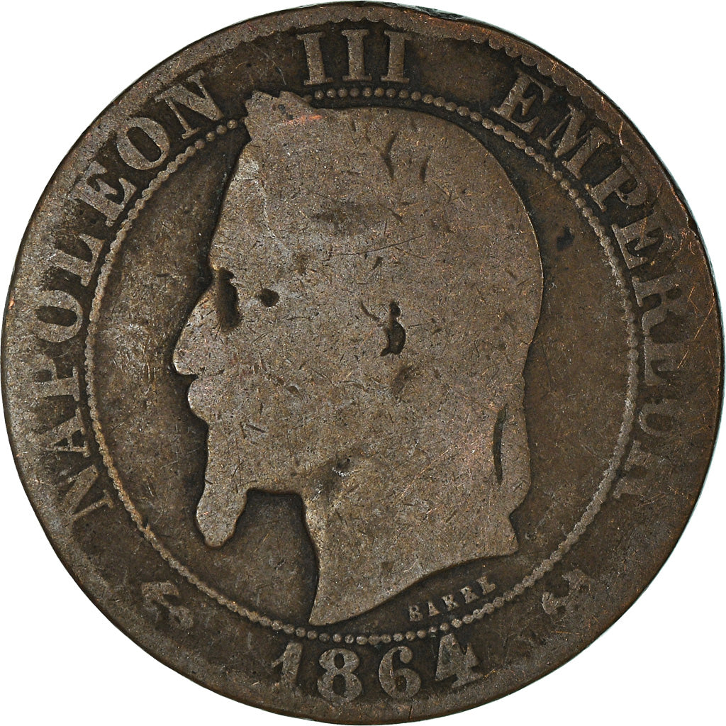 Coin, France, 5 Centimes, 1864
