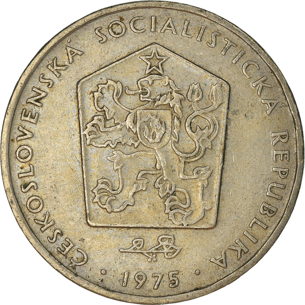 Moneta, Czechosłowacja, 2 Koruny, 1975