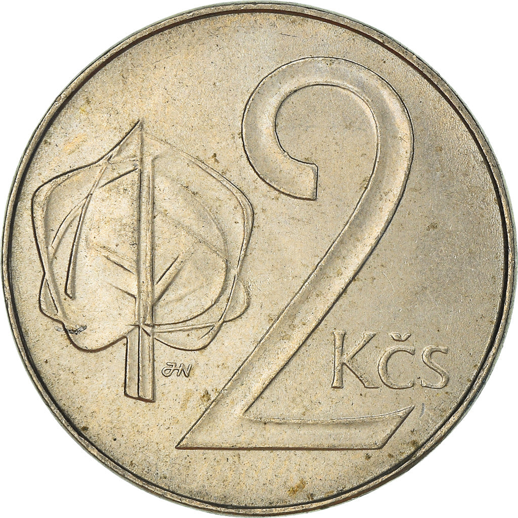 Moneta, Cecoslovacchia, 2 Koruny, 1991