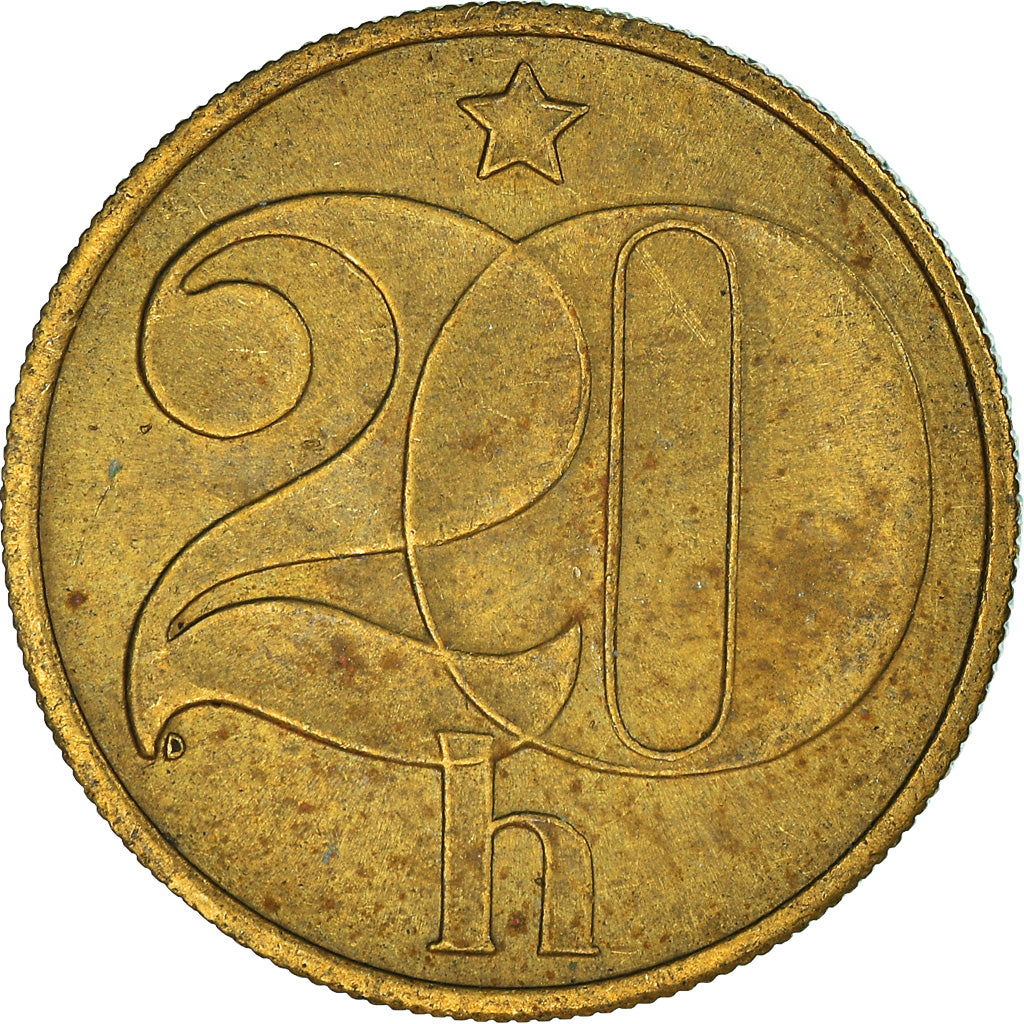 Moneta, Czechosłowacja, 20 Haleru, 1989