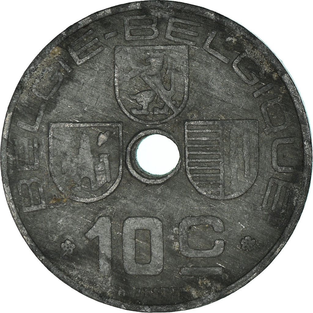 Monnaie, Belgique, 10 Centimes, 1943