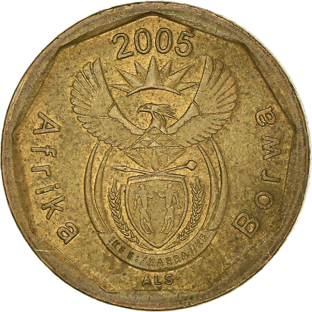 Münze, Südafrika, 10 Cents, 2005