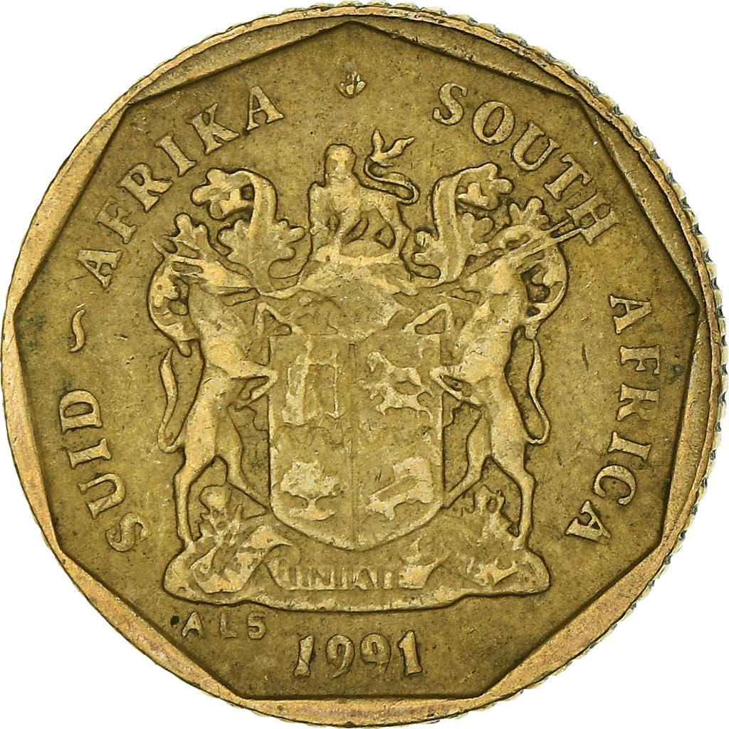 Münze, Südafrika, 10 Cents, 1991
