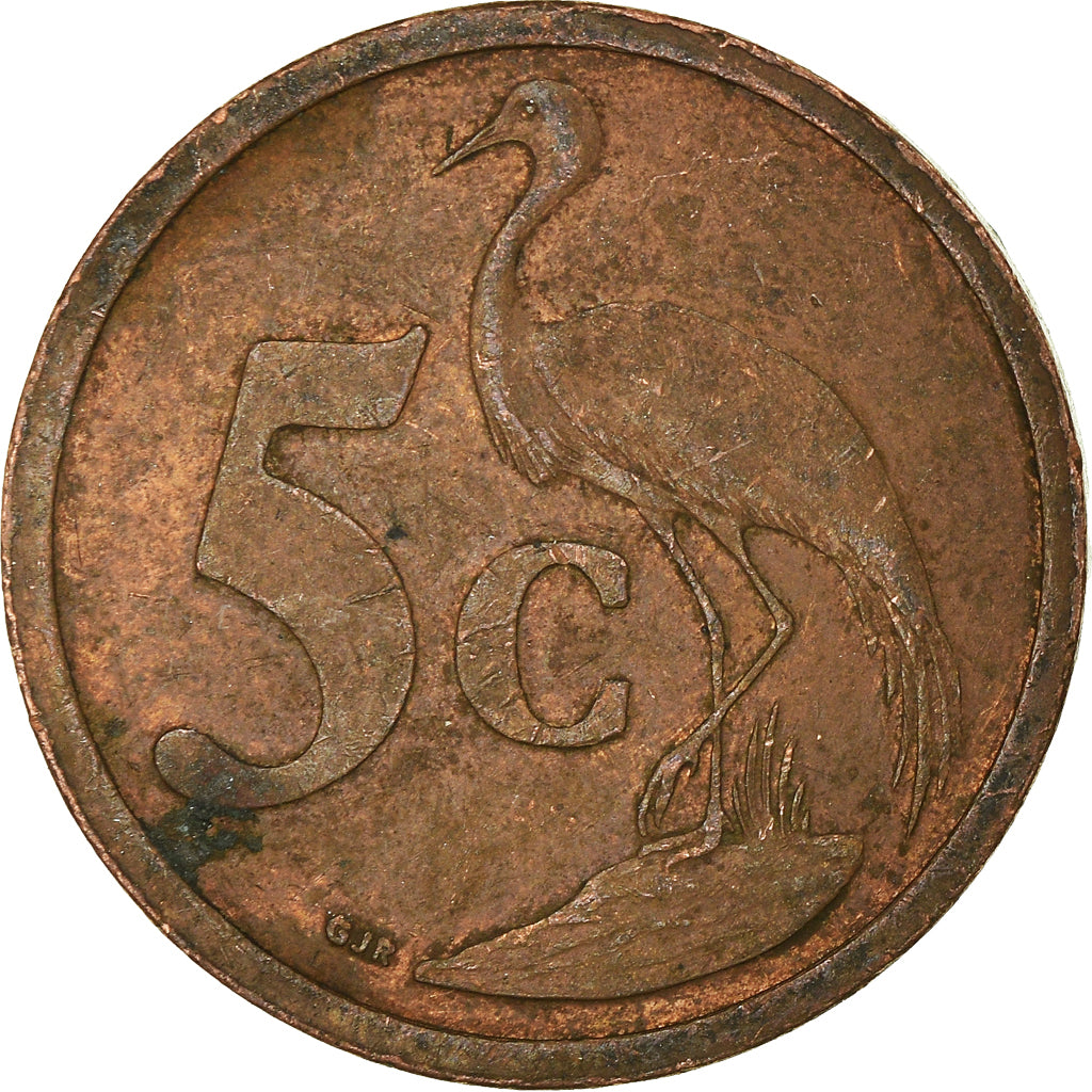 Münze, Südafrika, 5 Cents, 2004
