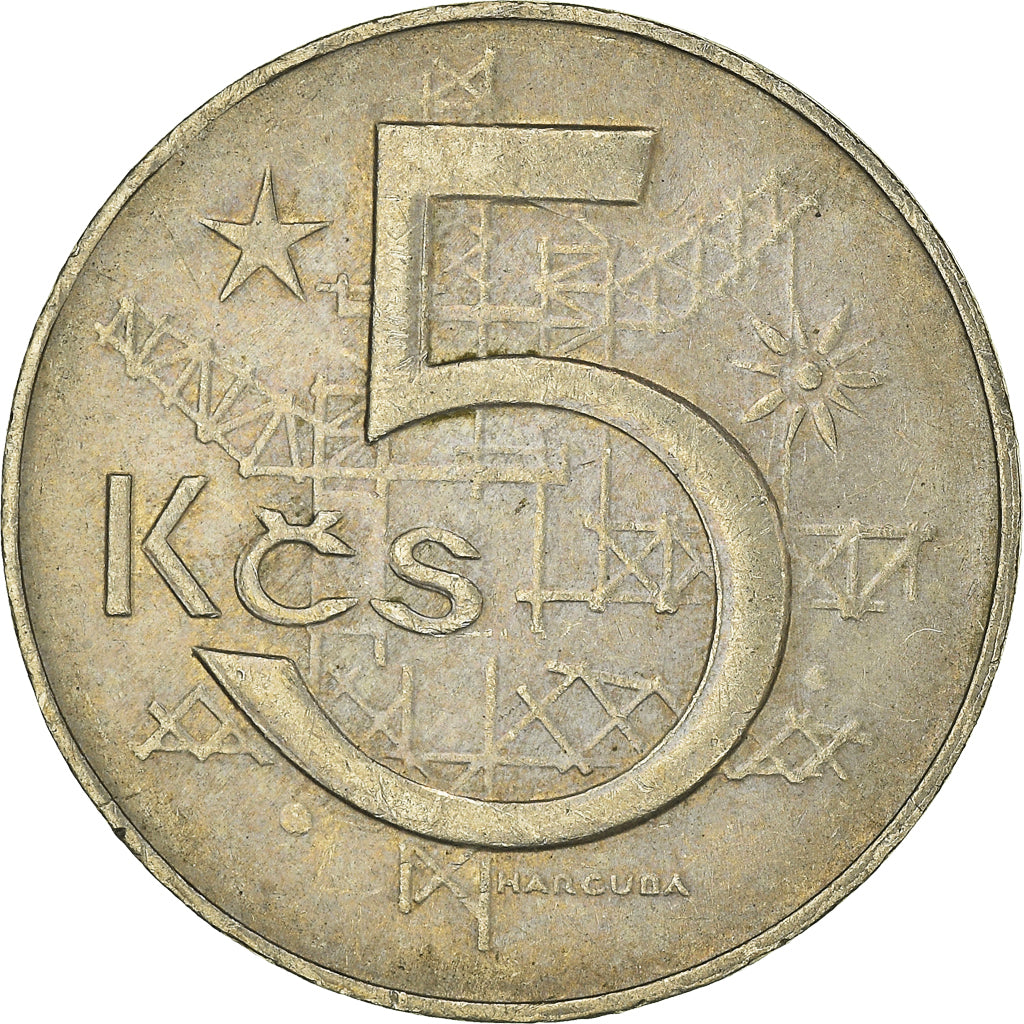 Moneda, Checoslovaquia, 5 Korun, 1981