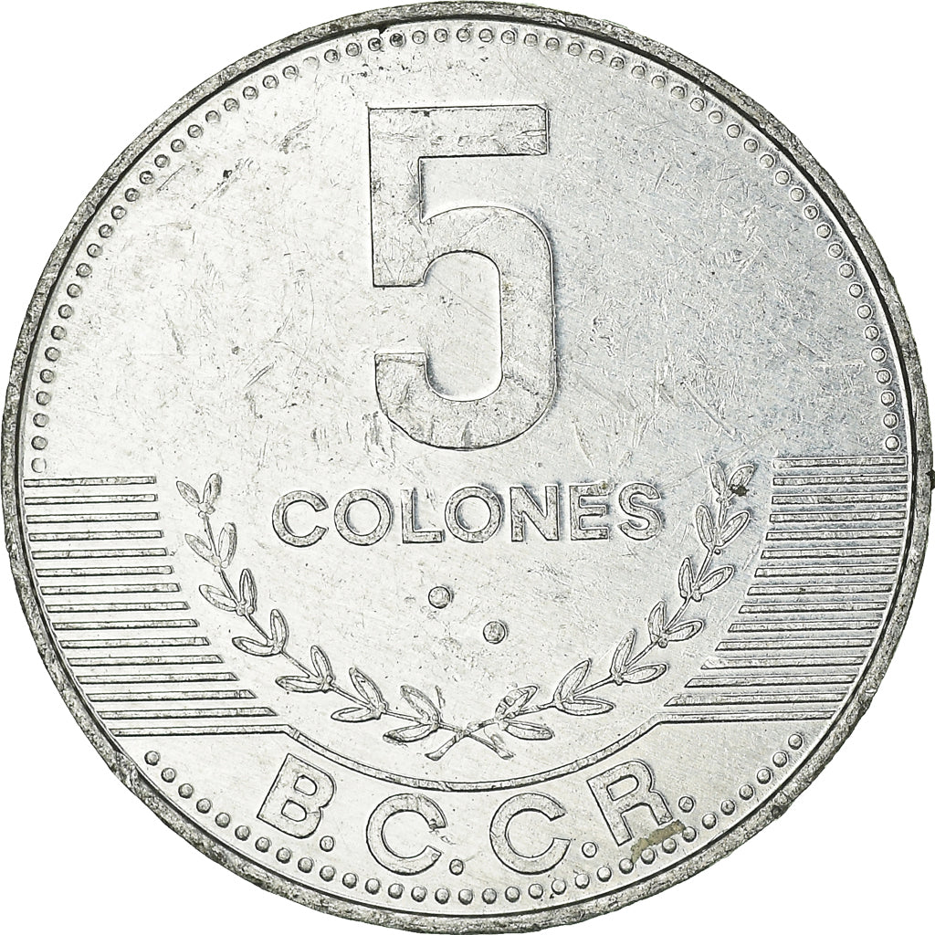 Monnaie, Costa Rica, 5 Colones, 2012